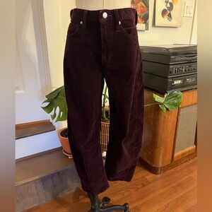 GAP Women's Dark Plum Corduroy Pants